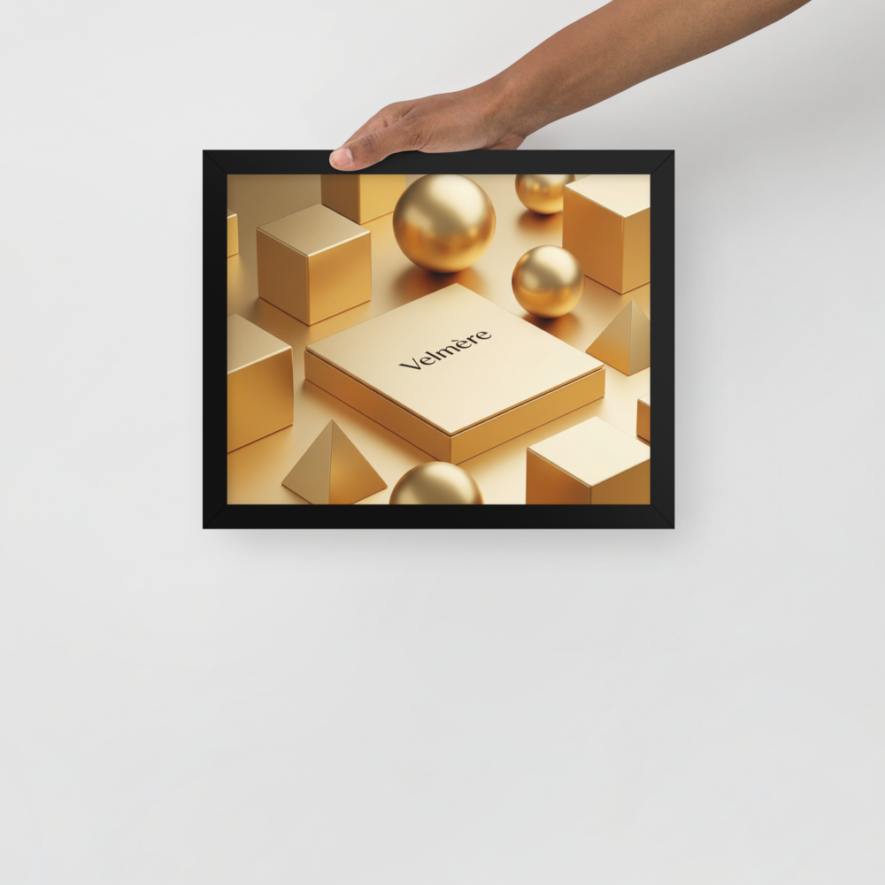 Gerahmtes Poster