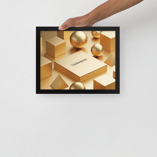 Gerahmtes Poster