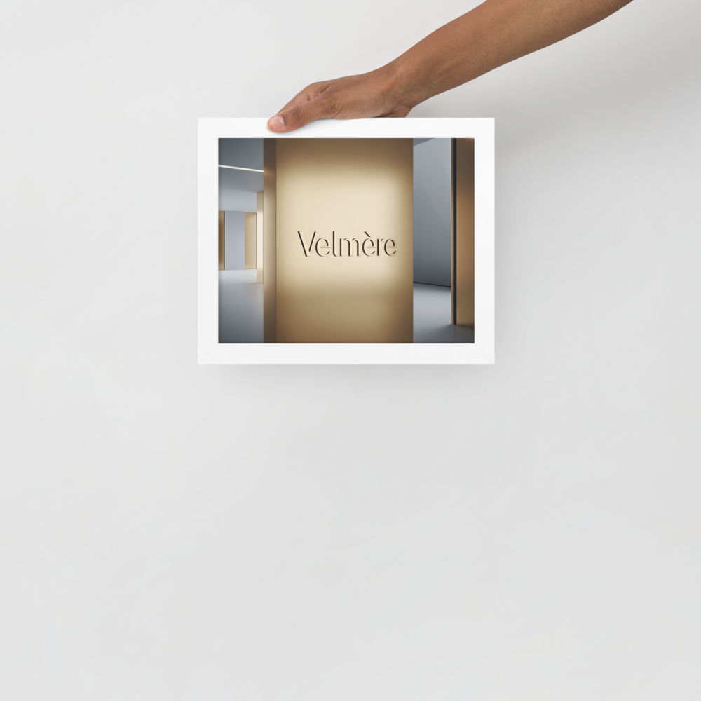 Gerahmtes Poster