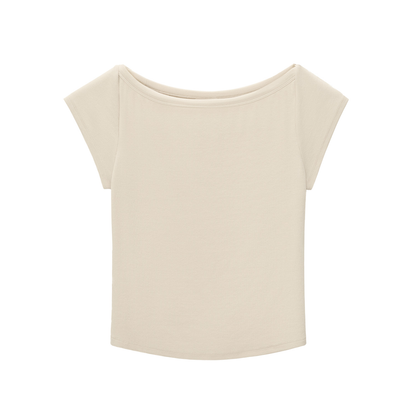 Niezbędna koszulka dla niemowląt z szerokim dekoltem