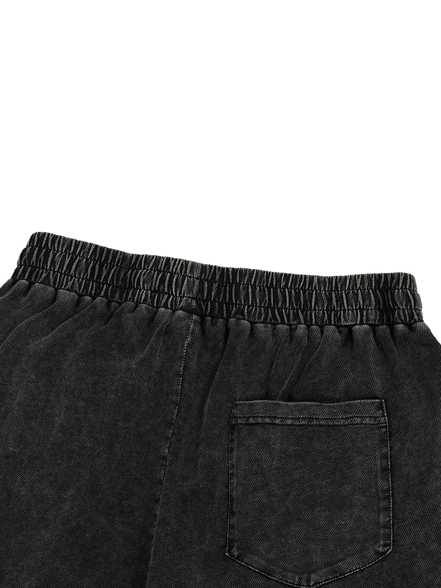 Spodnie bawełniane ze ściągaczem Snow Wash