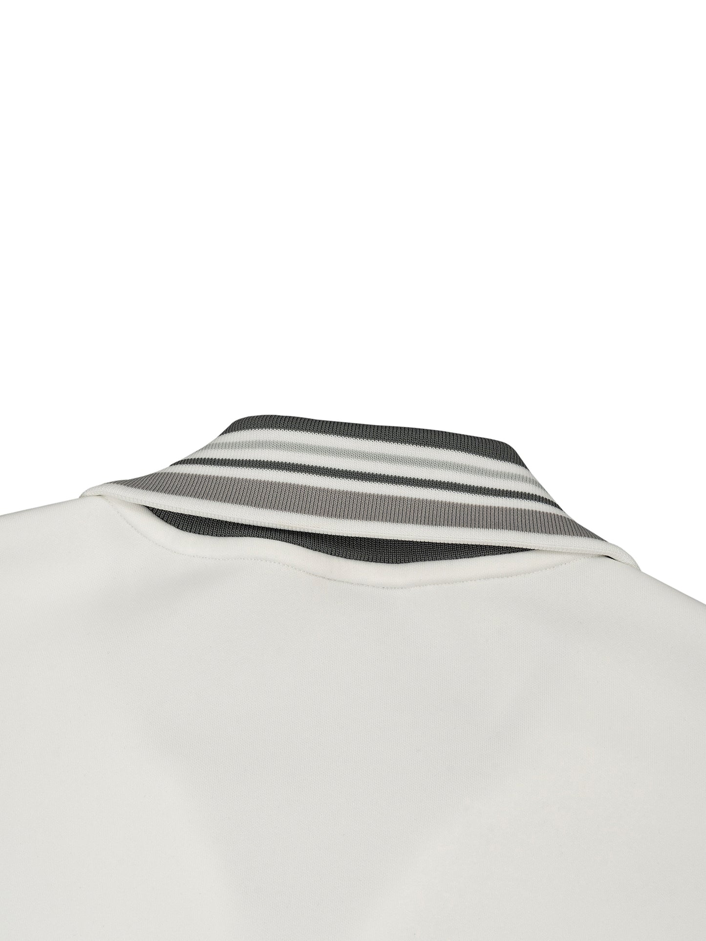 Kurtka z kołnierzem w prążki i zamkiem błyskawicznym