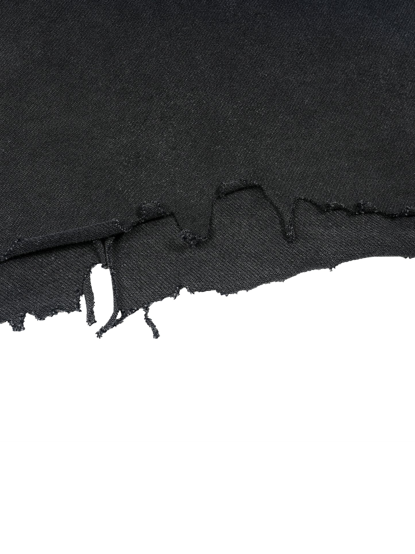 Vintage-Waschung, kastenförmiger Schnitt, ausgefranster Saum, T-Shirt